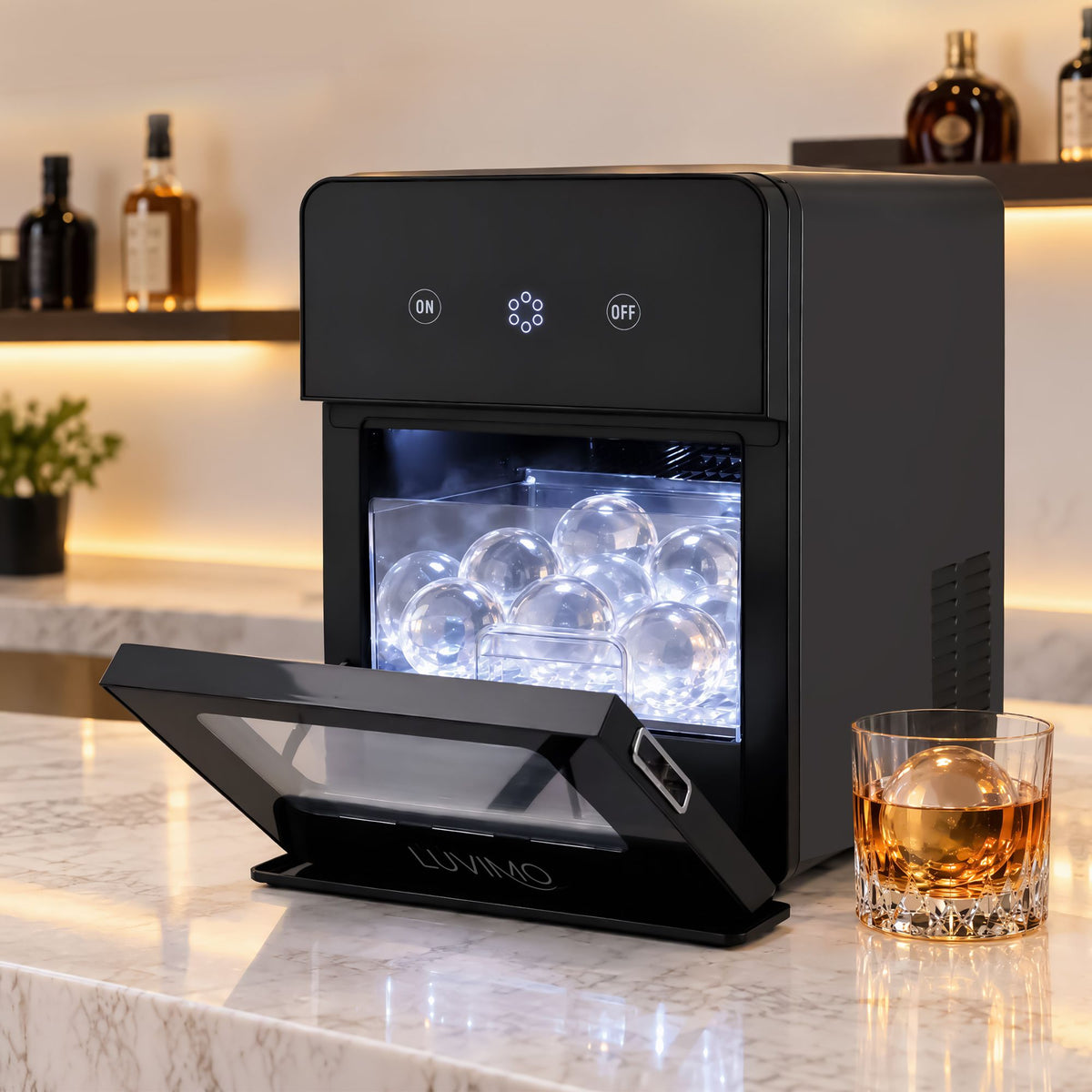 LUVIMO Sphere Ice Maker 50mm, 140pcs a Day