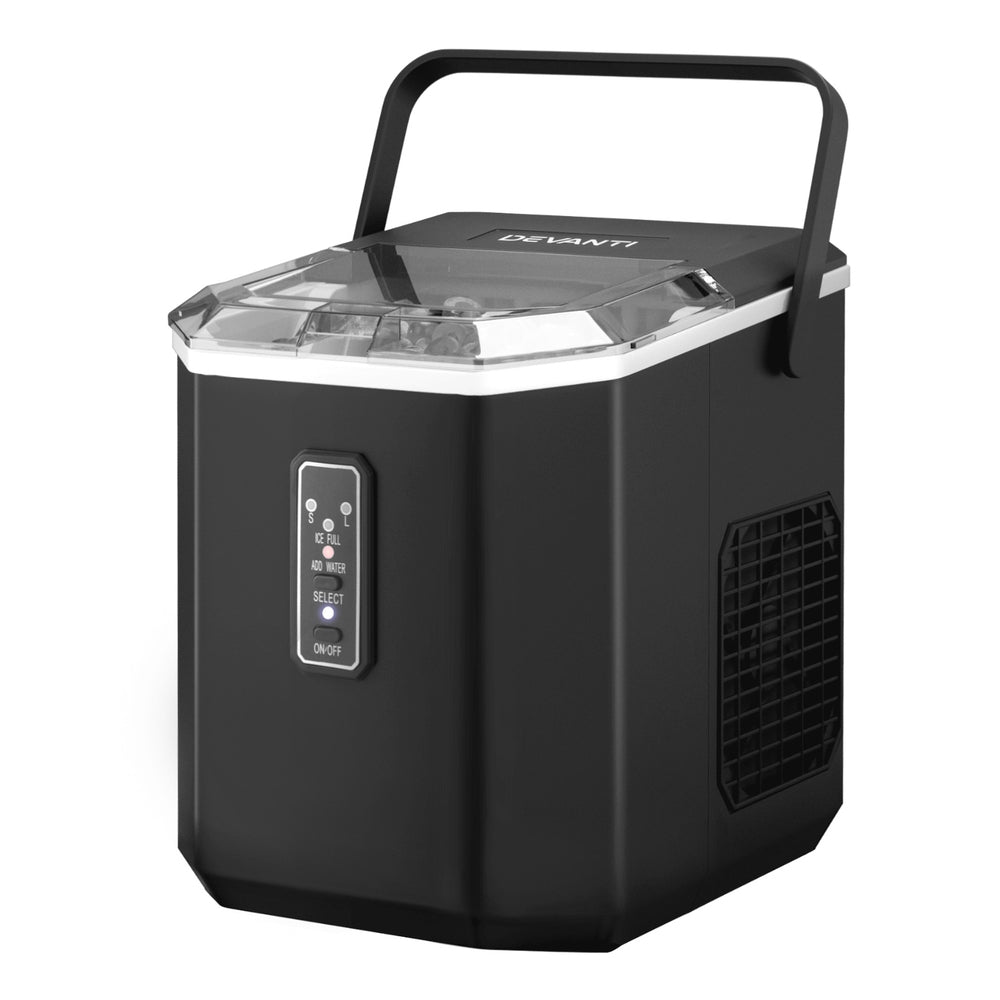 Devanti 12kg Ice Maker Machine Black Countertop