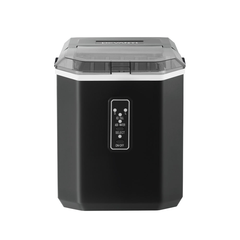 Devanti 12kg Ice Maker Machine Black Countertop