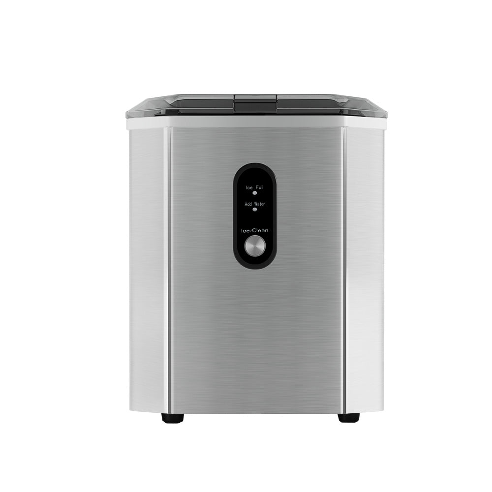 Devanti 12kg Portable Ice Maker Stainless Steel Countertop Silver