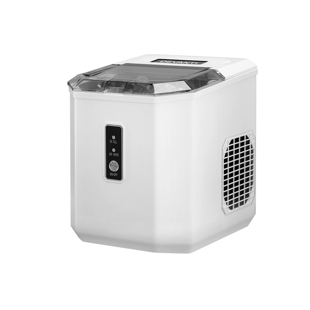 Devanti 12kg Portable Ice Maker Machine Countertop Black