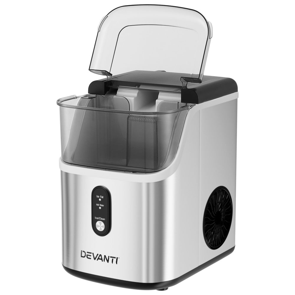 Devanti 15kg Nugget Ice Maker Machine Silver
