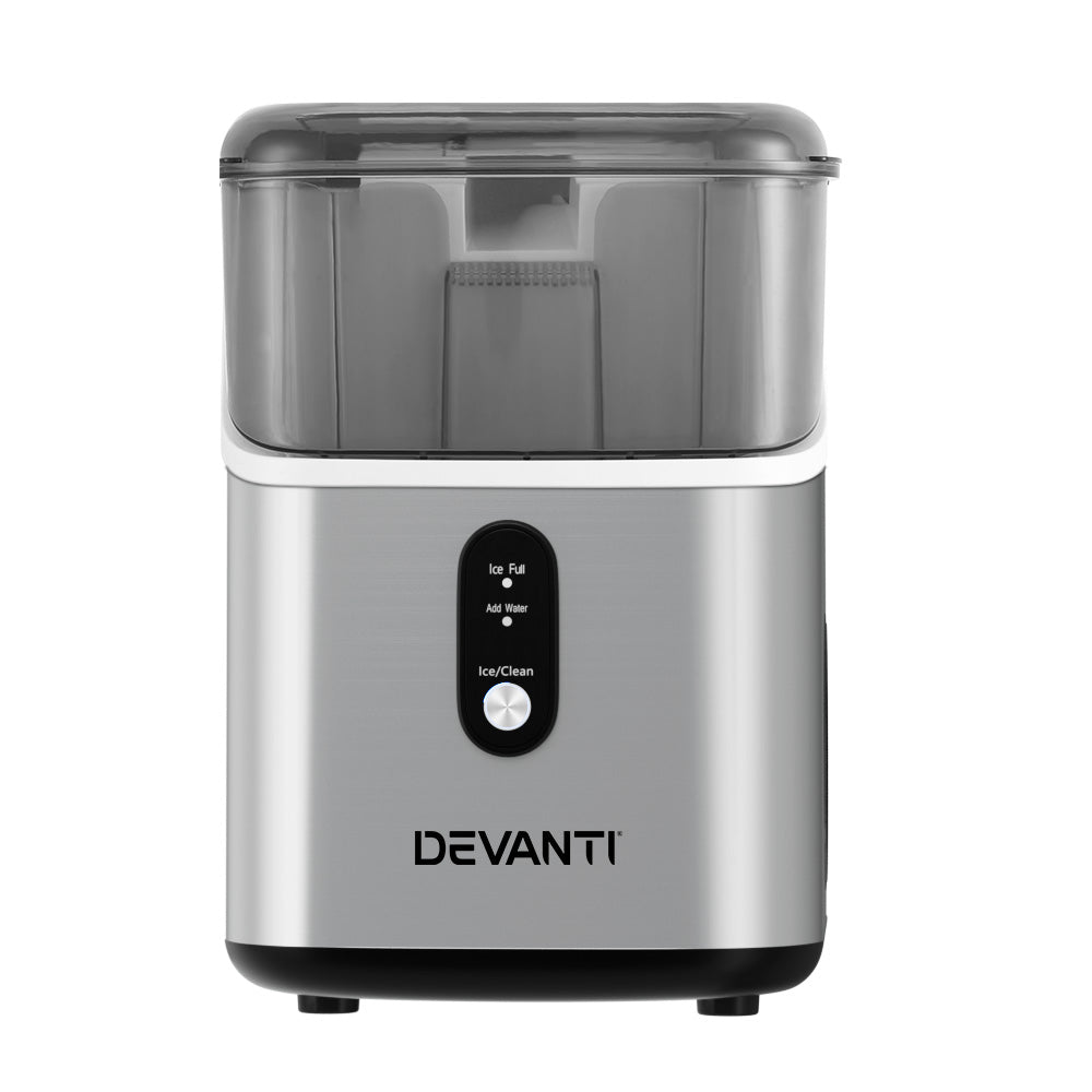 Devanti 15kg Nugget Ice Maker Machine Silver