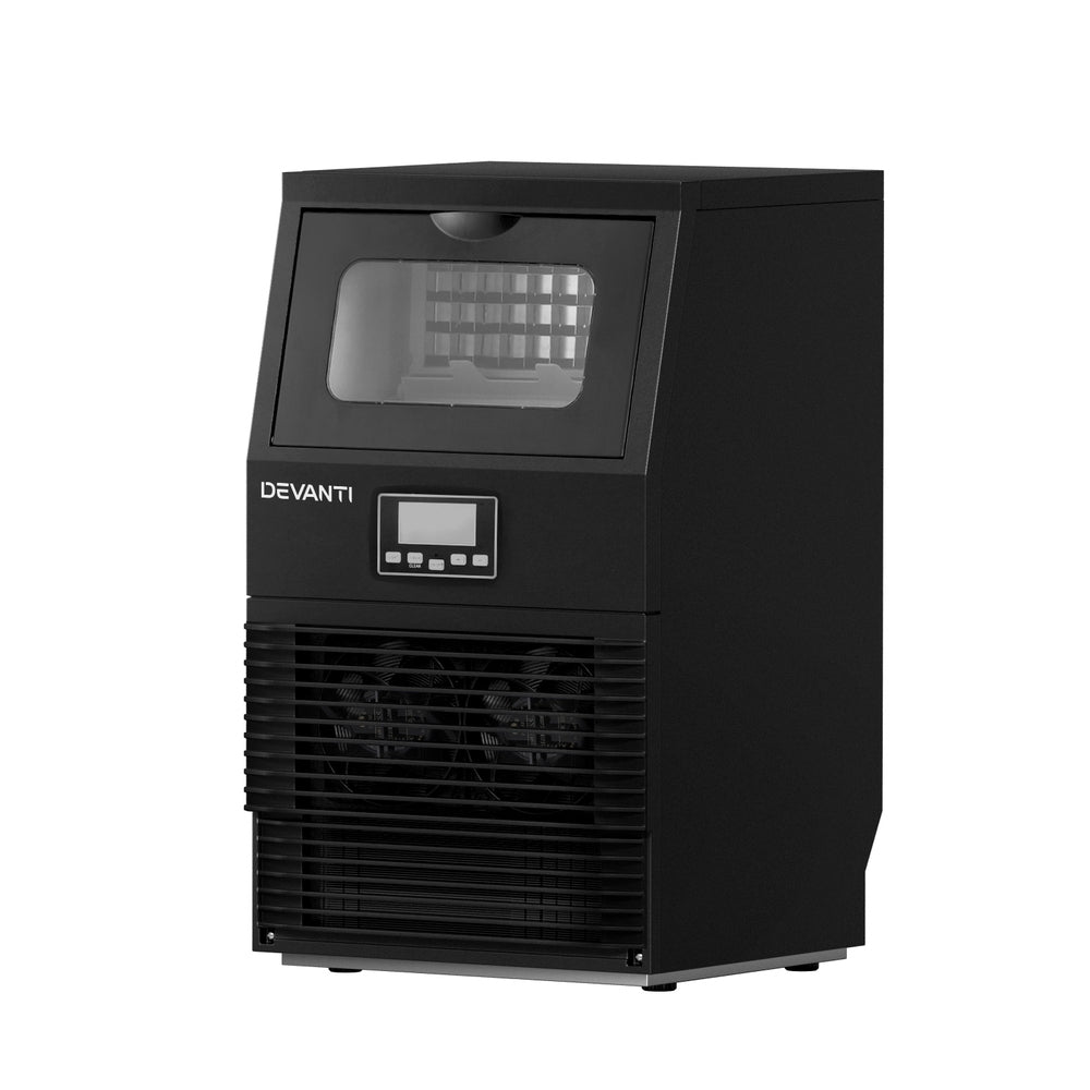 Devanti 30kg Commercial Ice Maker Cube Machine Black