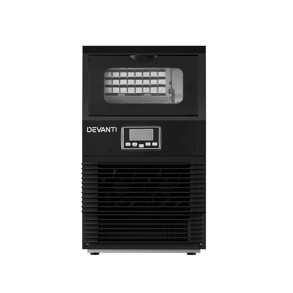 Devanti 30kg Commercial Ice Maker Cube Machine Black