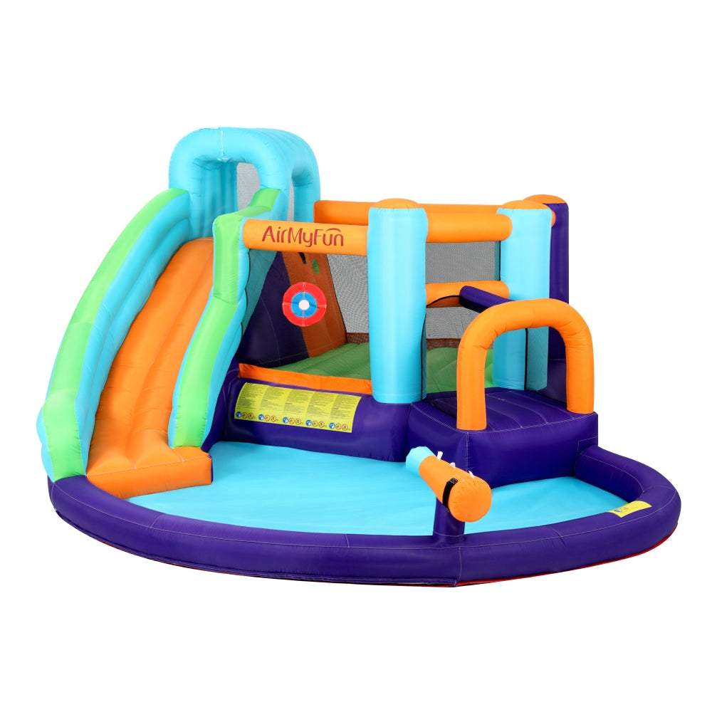 AirMyFun Kids Inflatable Water Park with Slide and Splash Area