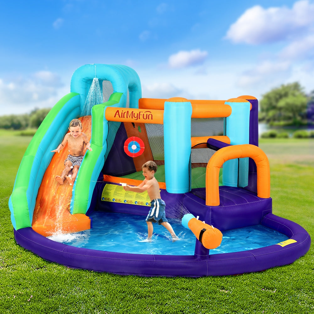 AirMyFun Kids Inflatable Water Park Slide Trampoline Outdoor