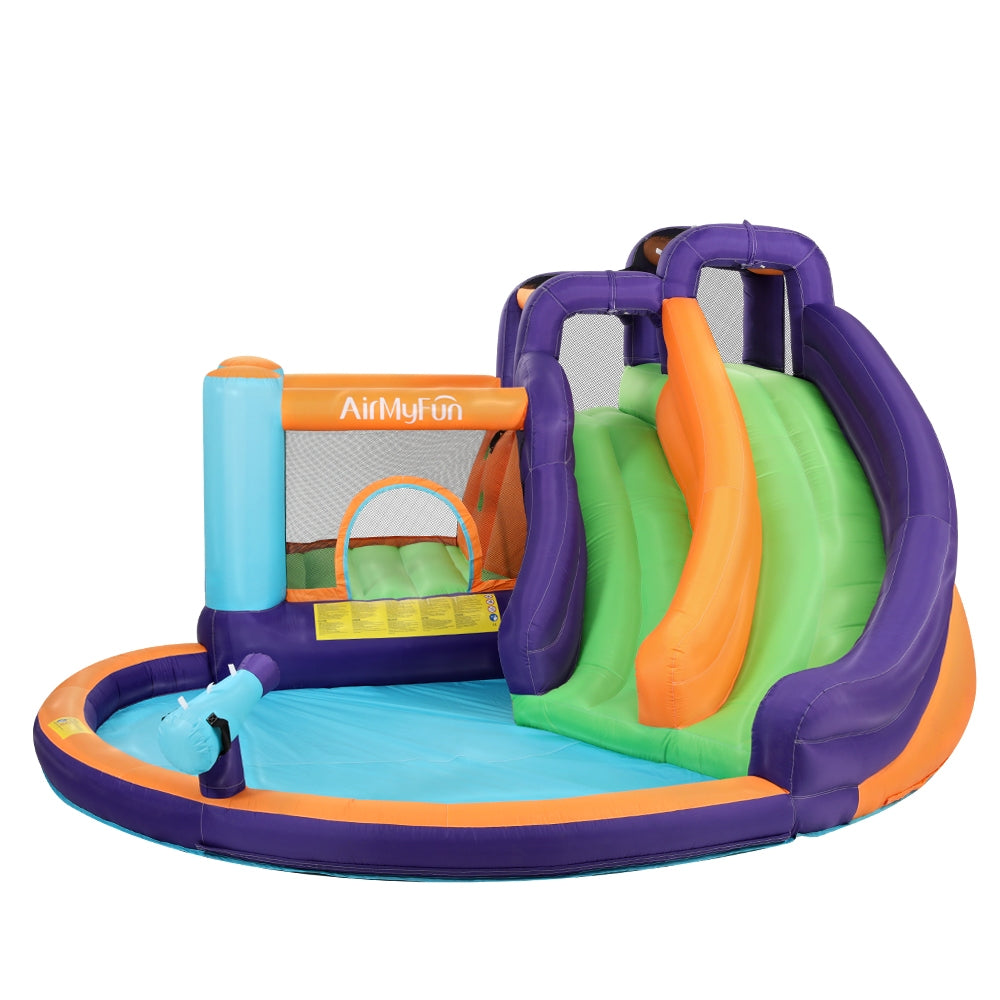 AirMyFun Kids Inflatable Water Slide Park with Double Slides