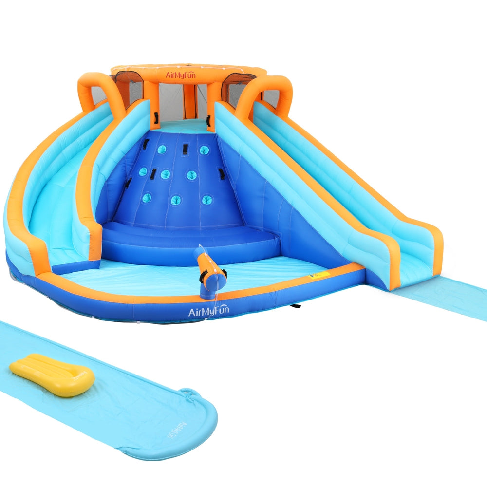 AirMyFun Kids Inflatable Water Park Double Slide Jumping Castle 465x390cm