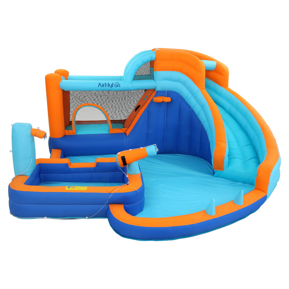 AirMyFun Kids Inflatable Water Slide Park Jumping Castle 382x381cm