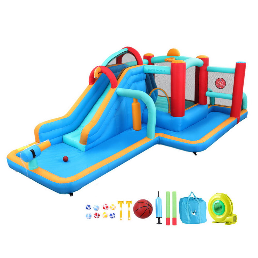 Kids Inflatable Water Park Slide Castle 615x322cm