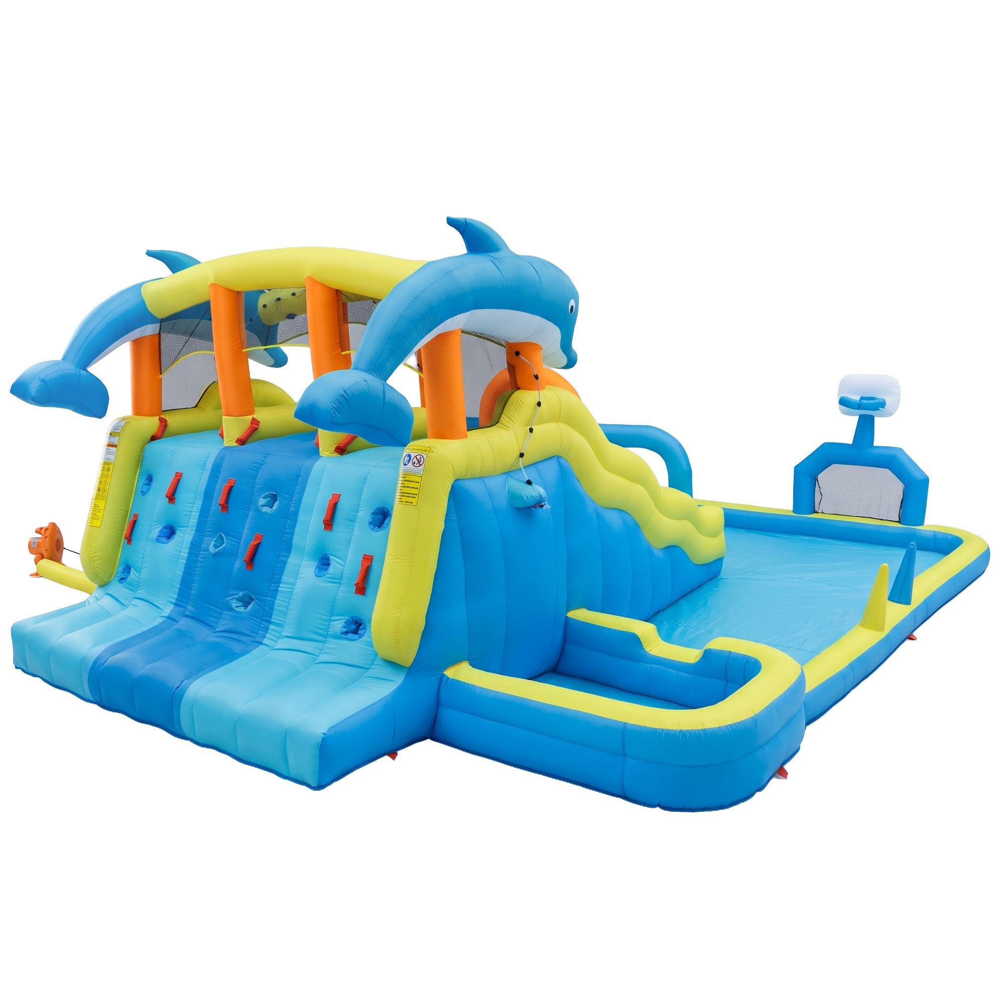Keezi Inflatable Splash Kids Pool Water Slide Park with Blower 4m x 5.65m