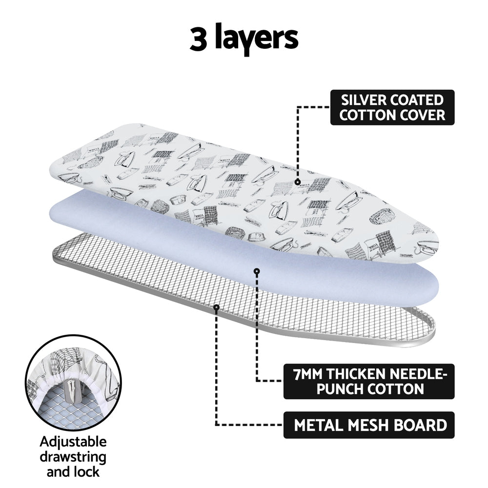 Artiss Wall-Mounted Foldable Ironing Board White