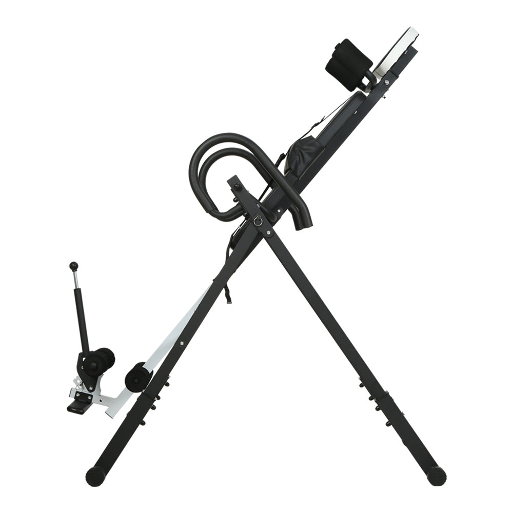 Everfit Grey Inversion Table Gravity Exercise Back Stretcher Home Gym