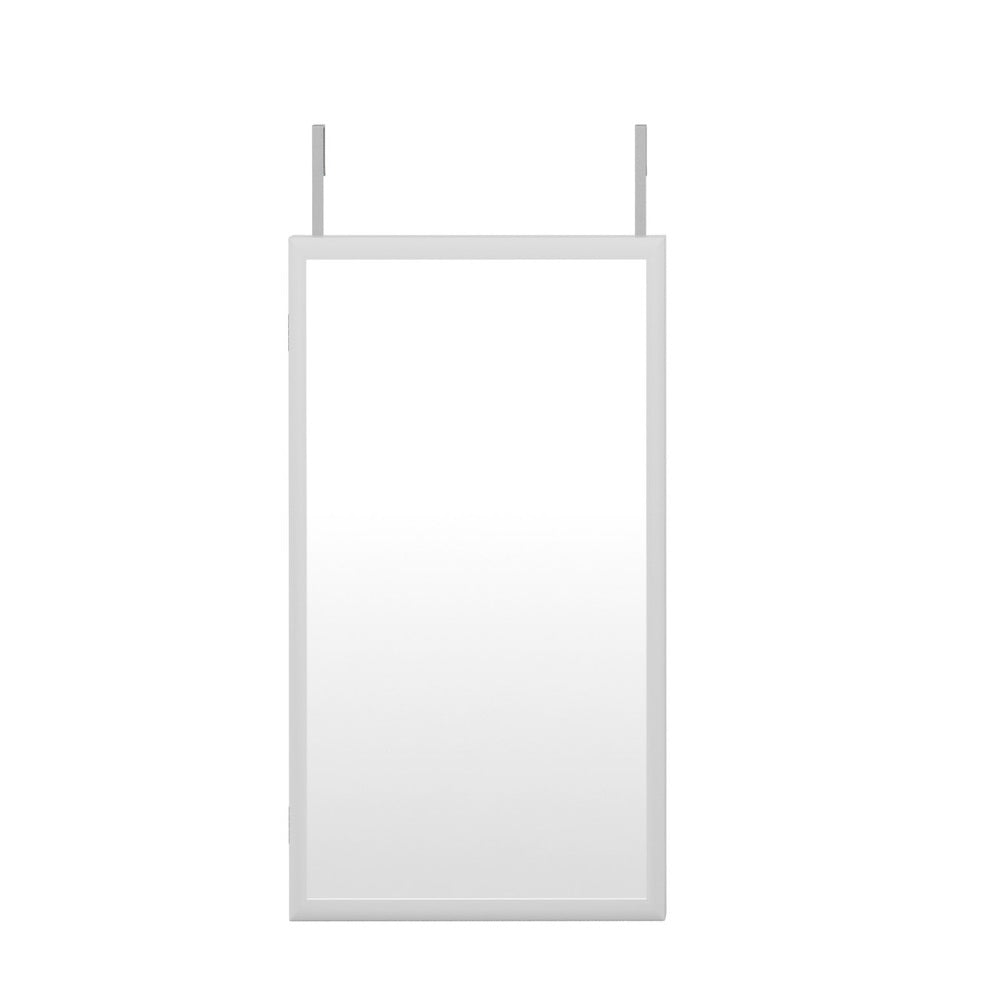 Artiss Wall-Mount Jewellery Cabinet Mirror LED White/Black
