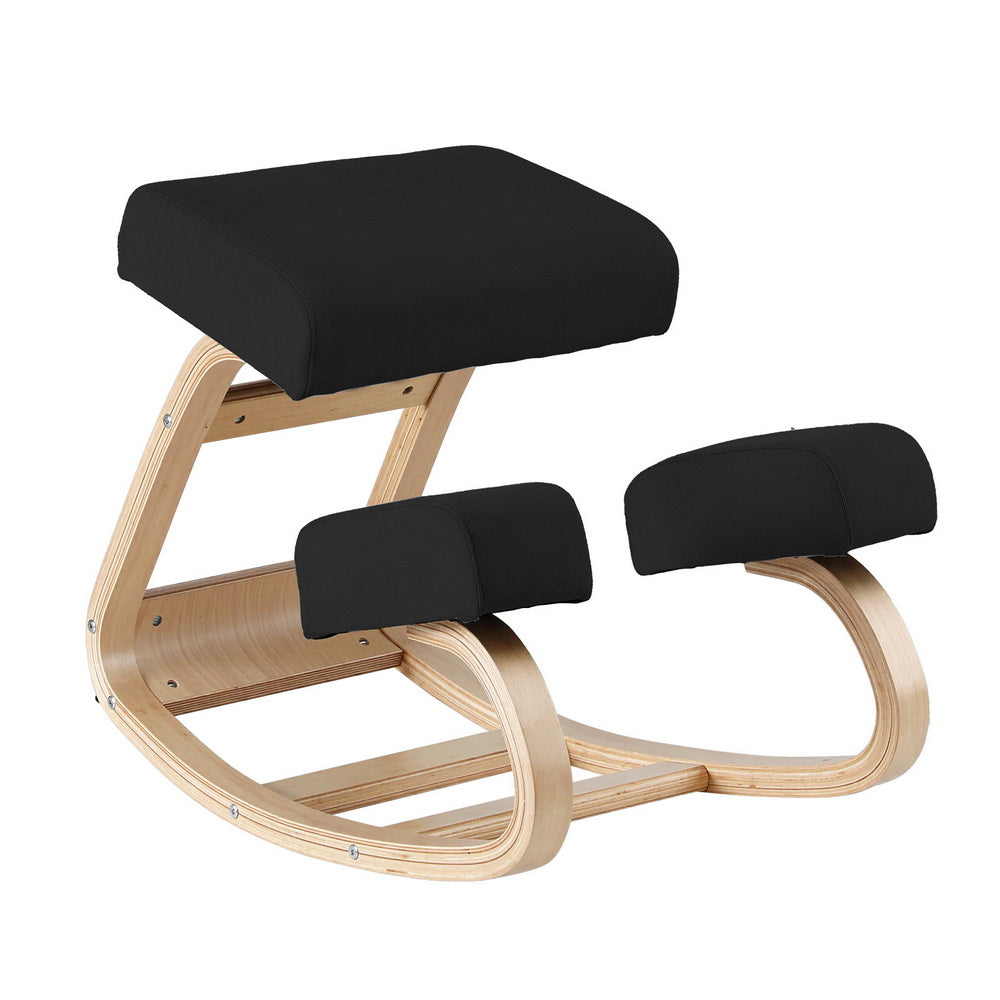 Artiss Ergonomic Kneeling Chair with 120kg Capacity Black