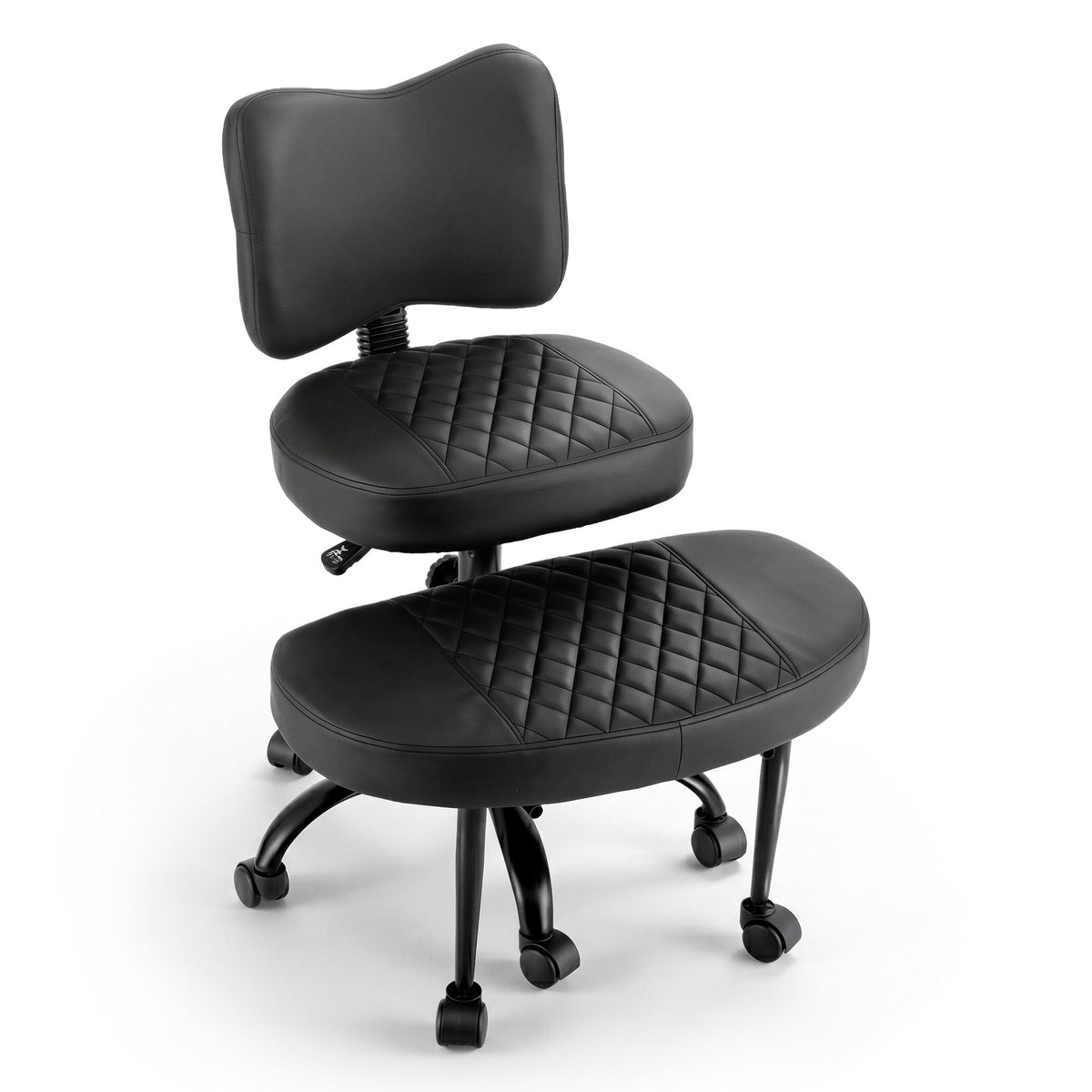 Artiss Cross Legged Kneeling Chair Adjustable Meditation Black