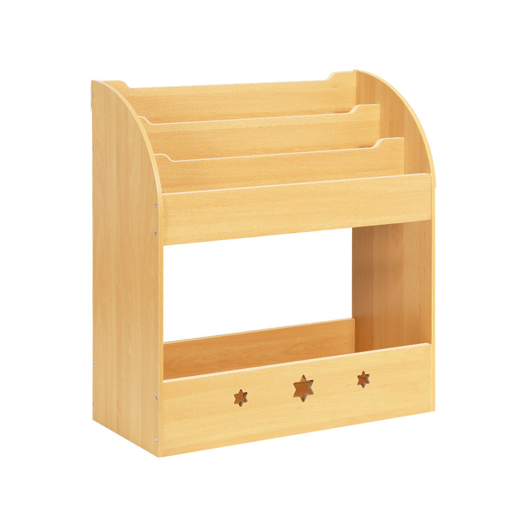 Keezi Kids Bookshelf 3-Tier Wooden Organiser