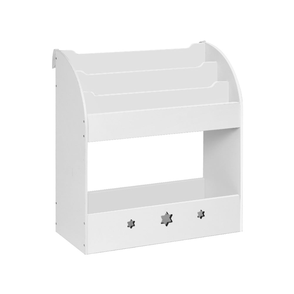 Keezi Kids Bookshelf 3-Tier Organiser White