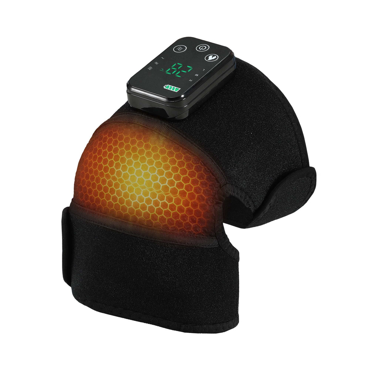 Livemor Cordless Heated Knee Massager with 3 Heat Levels