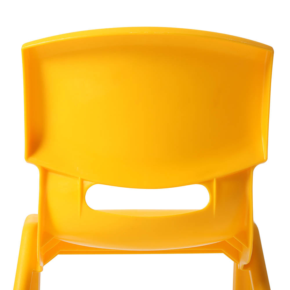 Keezi Kids Activity Chairs Set of 4 Plastic Stackable Yellow Red Green Blue