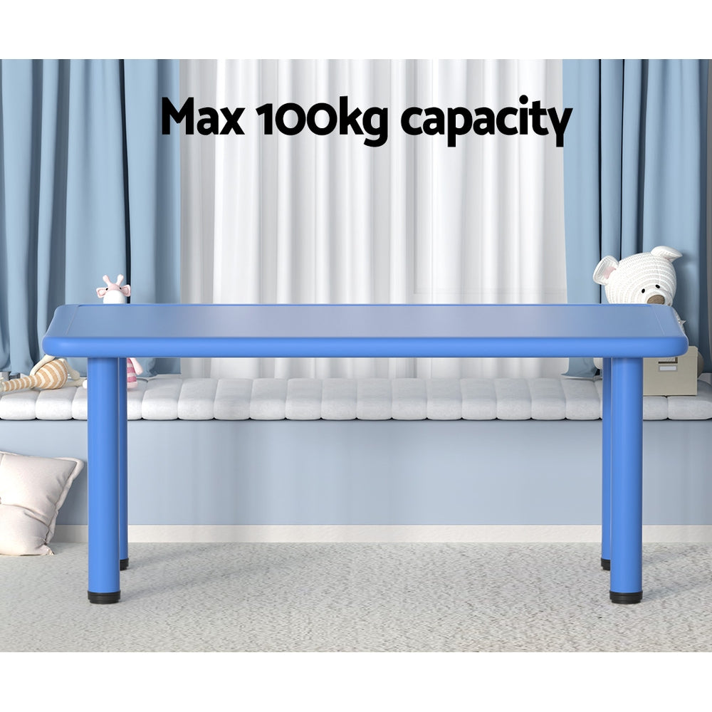 Keezi Kids Activity Desk 120x60cm Plastic Square Adjustable