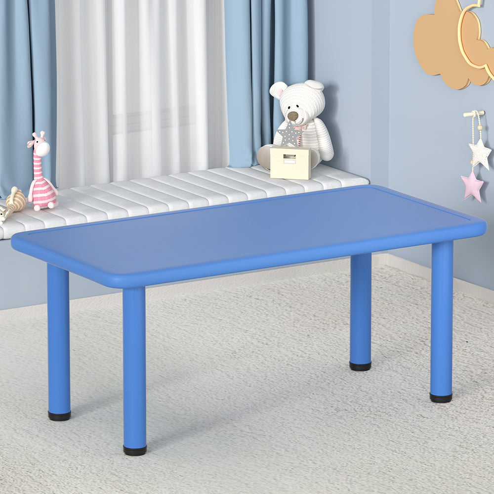 Keezi Kids Activity Desk 120x60cm Plastic Square Adjustable