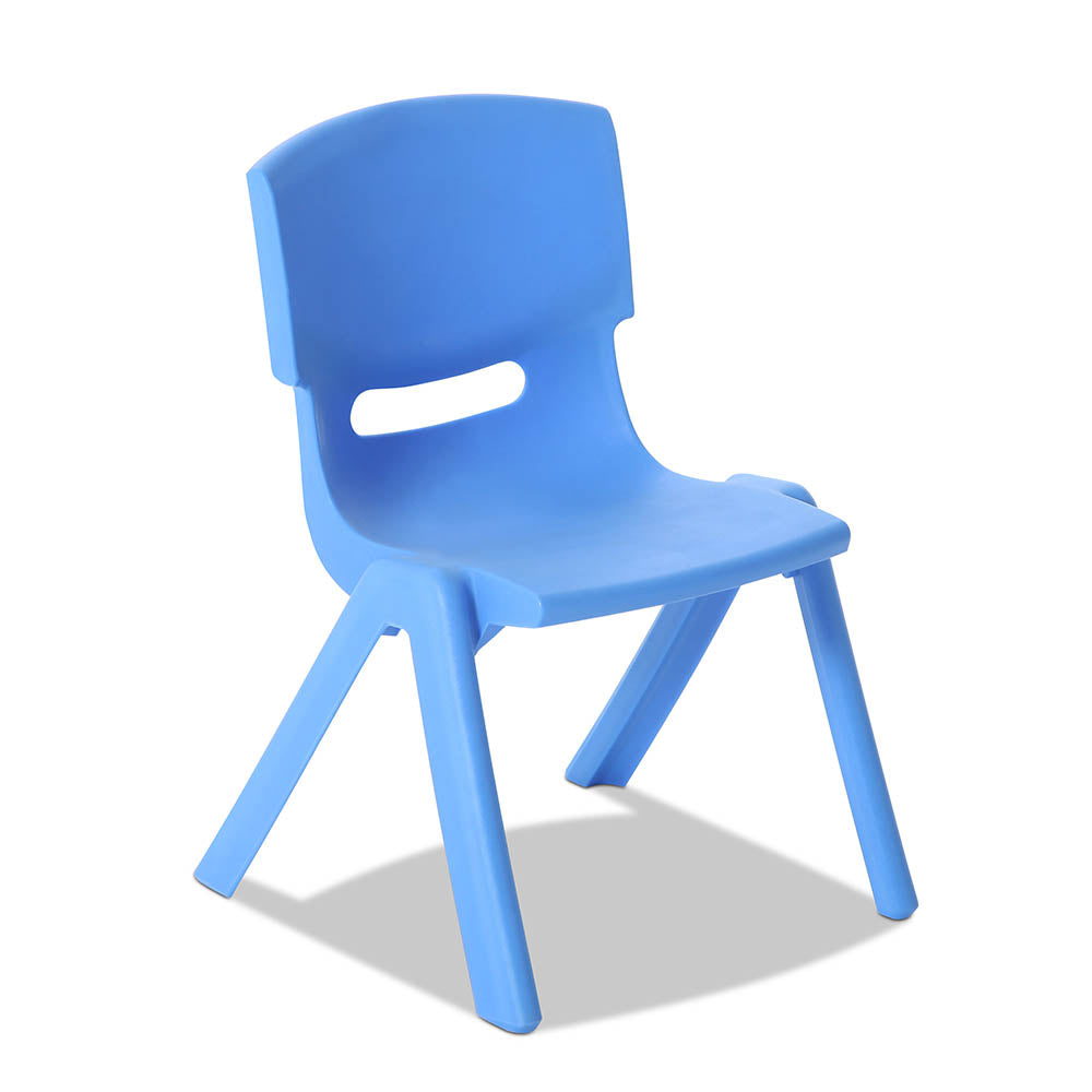 Keezi Kids Table and Chairs Set 5PCS Plastic Adjustable Blue