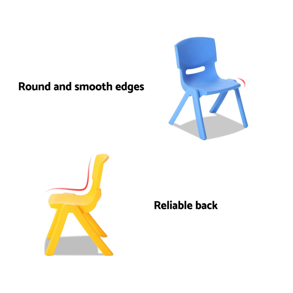 Keezi 9-Piece Kids Activity Table and Chairs Set Plastic Multi-Coloured