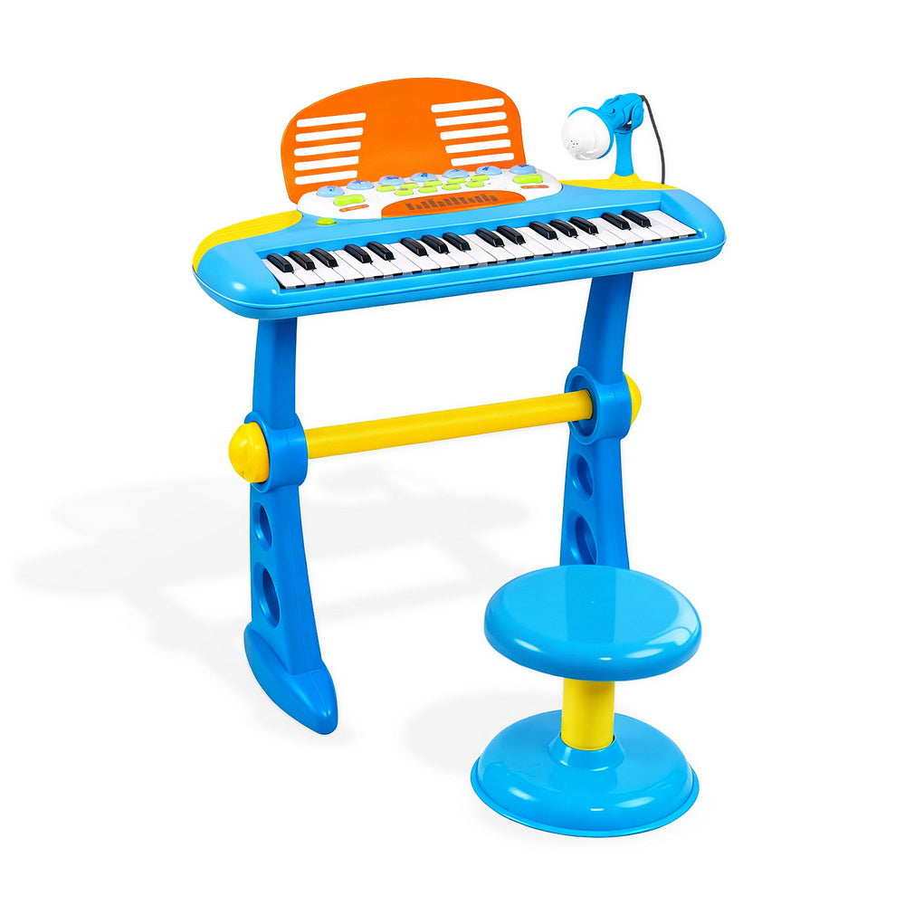 Keezi Kids Piano Keyboard 37 Key Set with Chair and Microphone