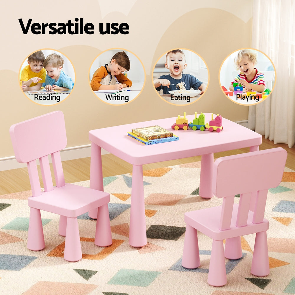 Keezi Kids Activity Table Set Pink