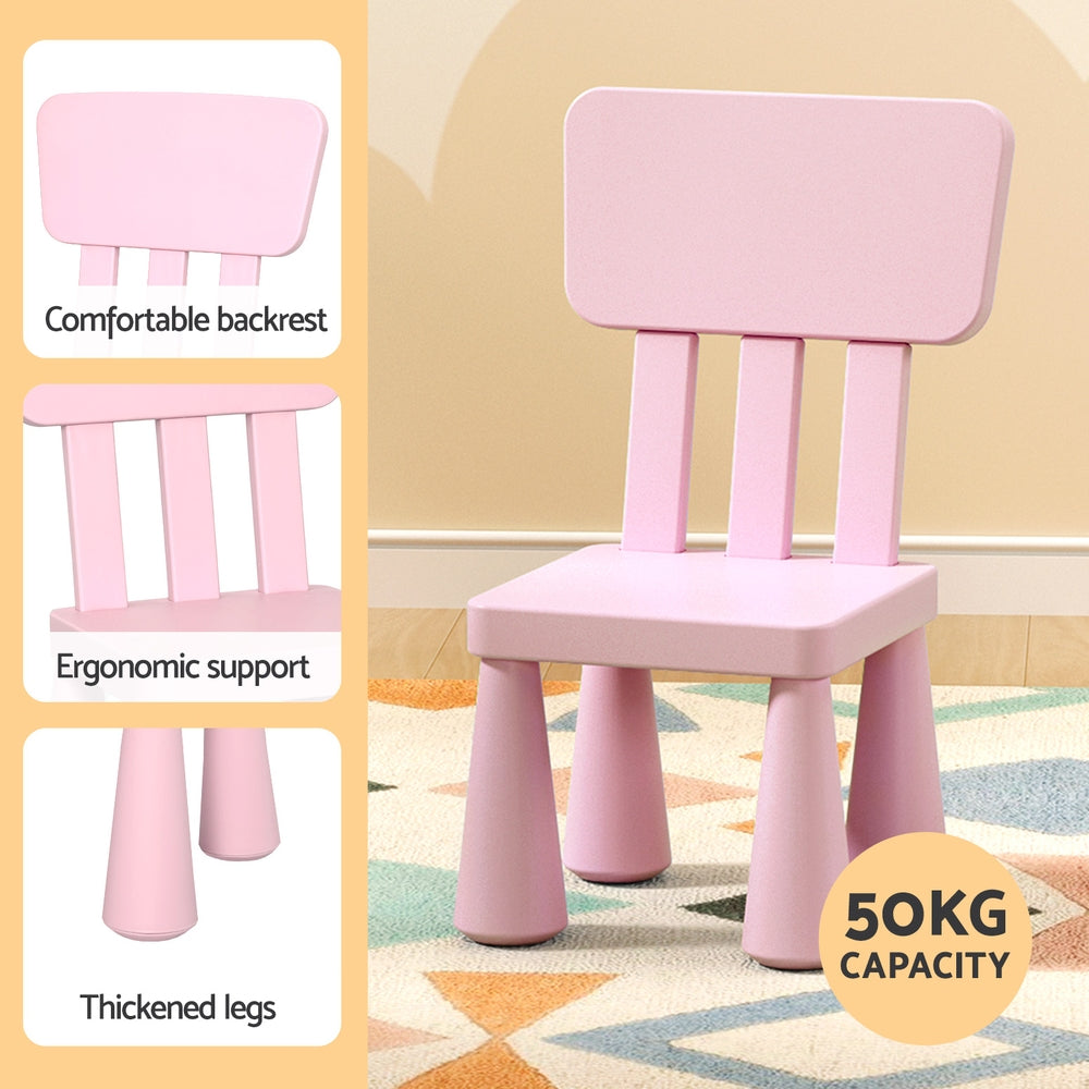 Keezi Kids Activity Table Set Pink