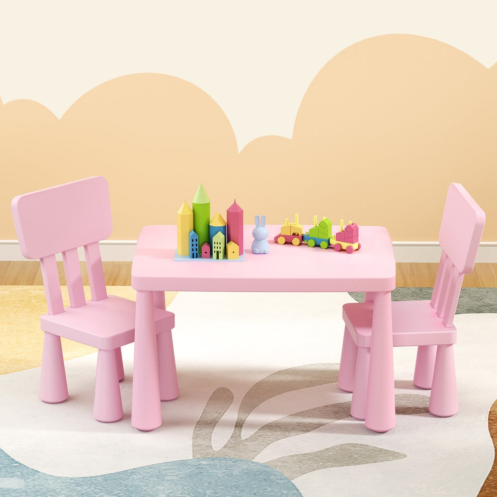 Keezi Kids Activity Table Set Pink