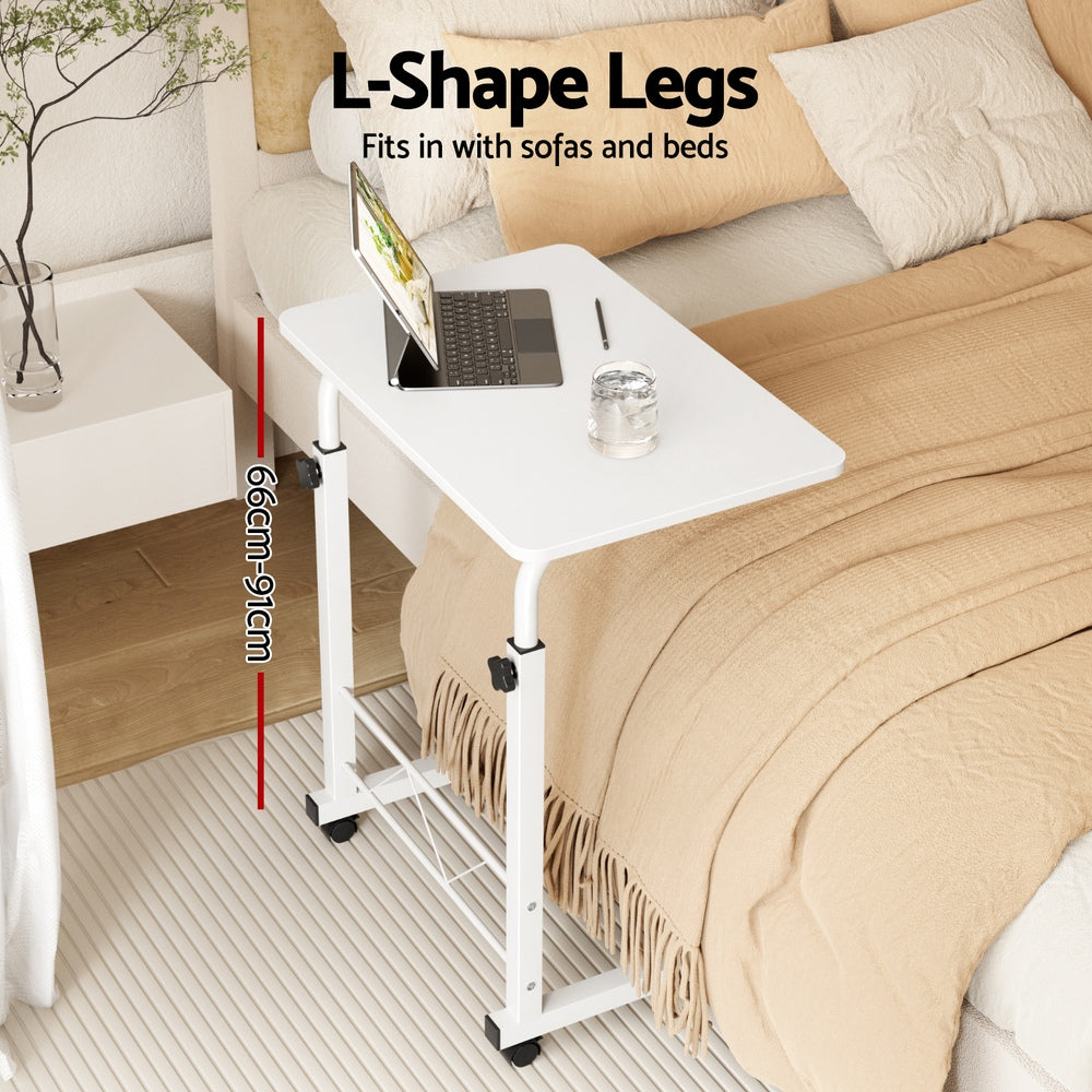 Adjustable 60CM Laptop Desk Table White
