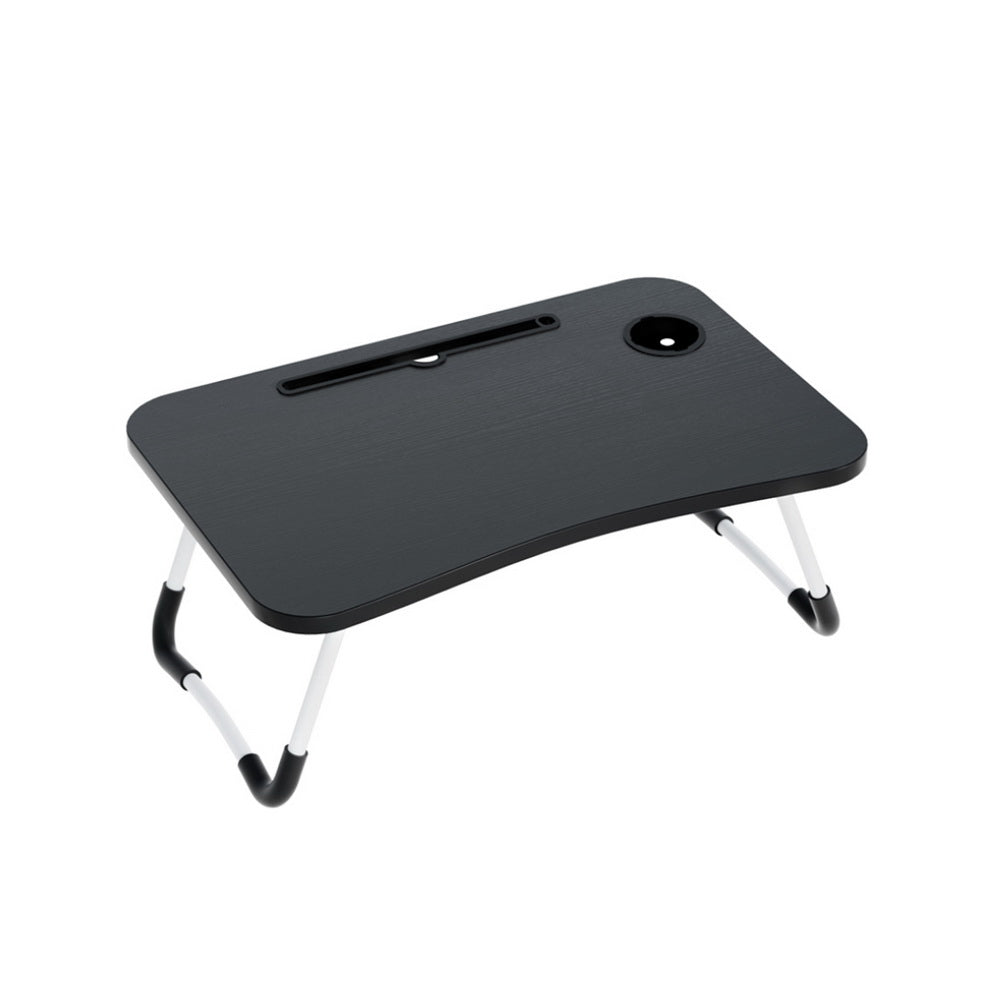 Artiss Foldable Laptop Desk Black Adjustable Portable Lap Tray