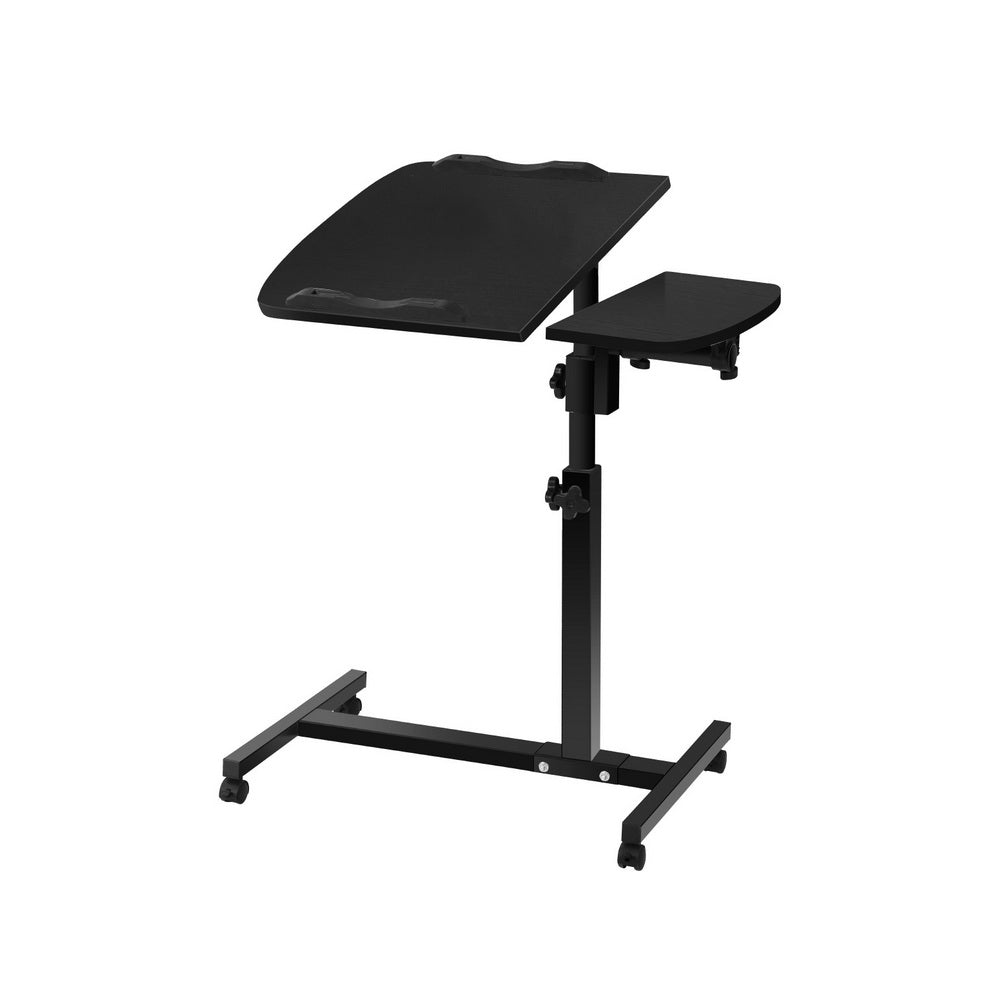 Rotating Laptop Desk 60CM Adjustable Mobile Black