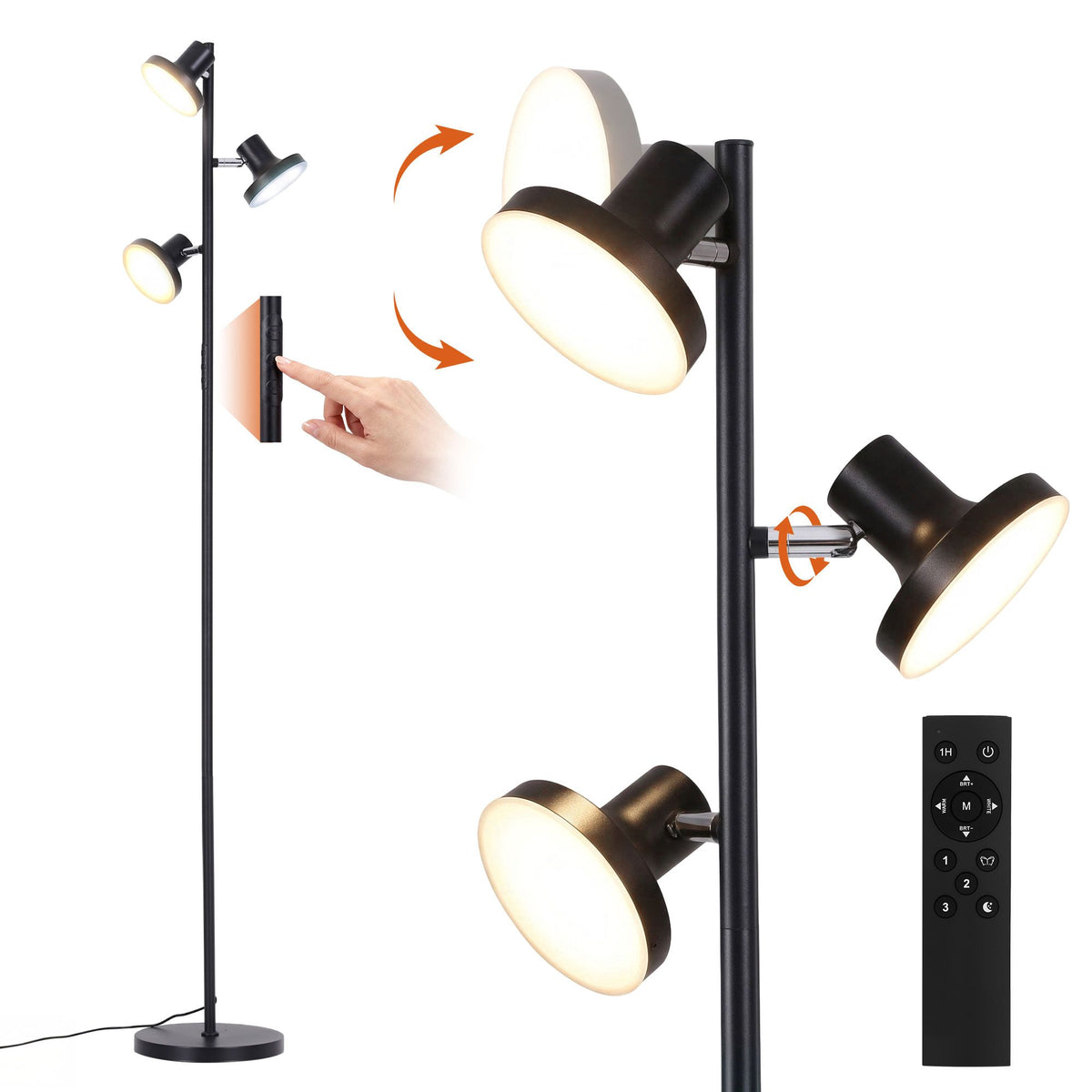 Artiss LED Tree Floor Lamp 36W Dimmable Standing Lamp