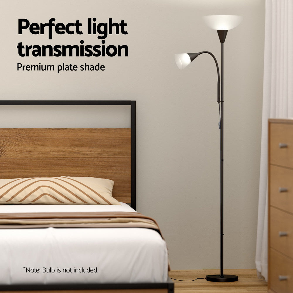 Mother and Child Floor Lamp Modern Black