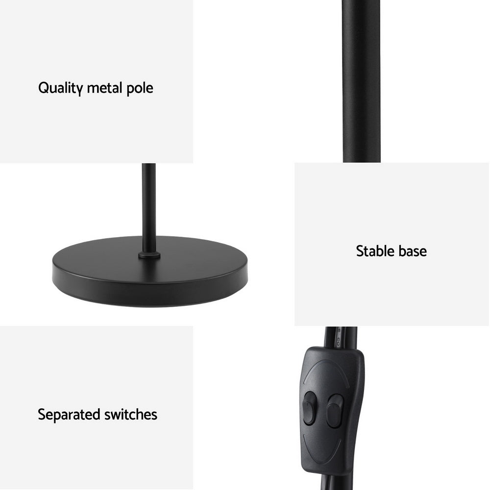 Mother and Child Floor Lamp Modern Black