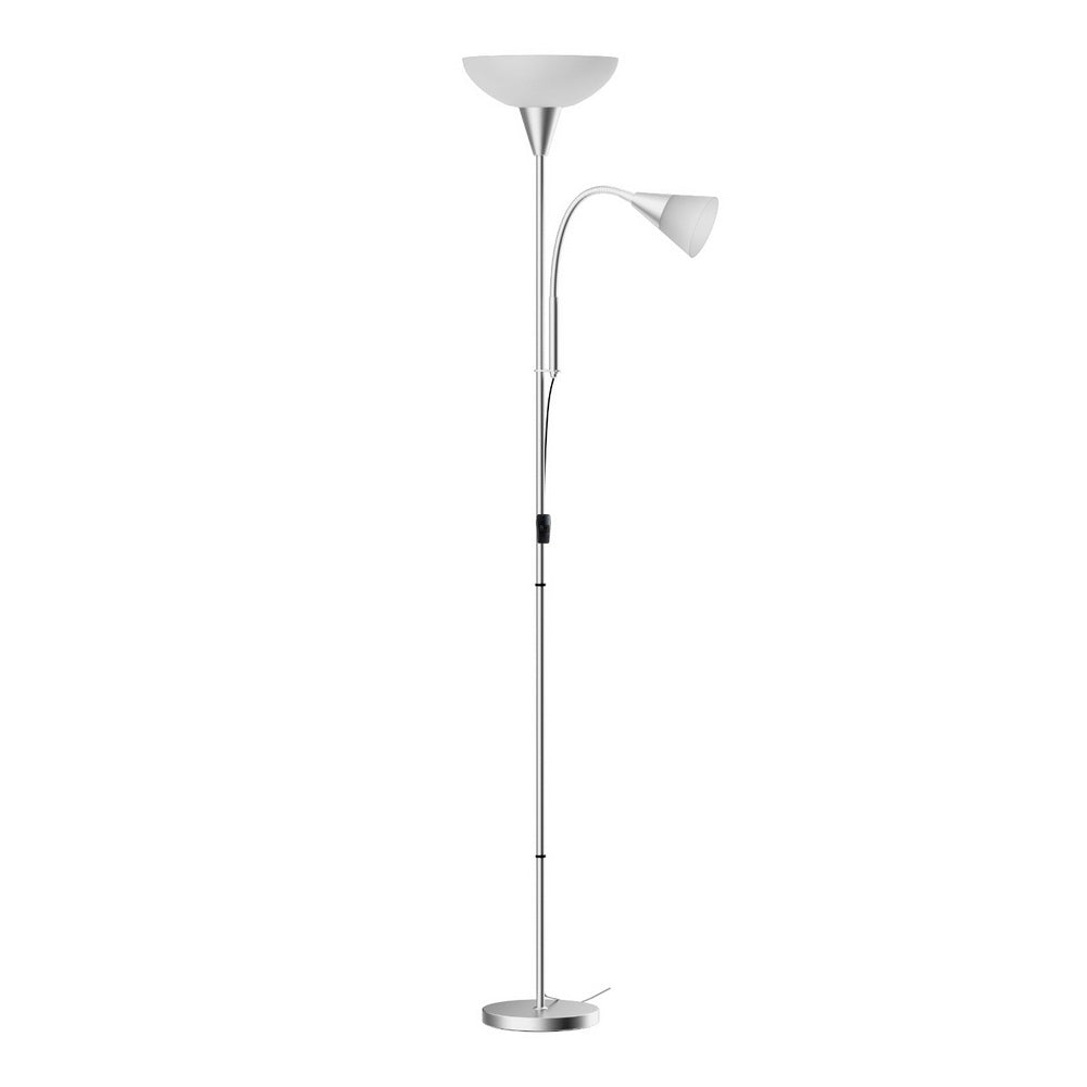 Artiss Floor Lamp Silver Mother and Child Adjustable Reading Light