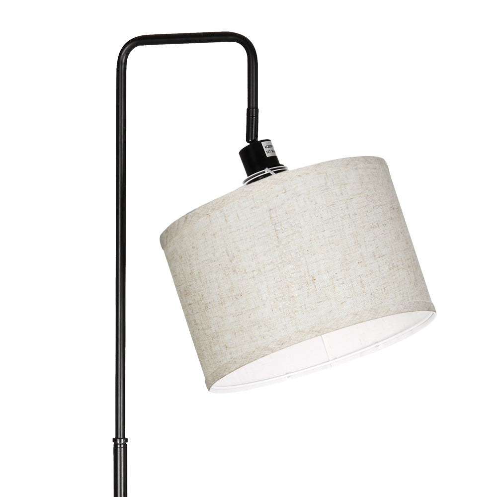 Artiss Adjustable Shelf Floor Lamp LED Black/Walnut