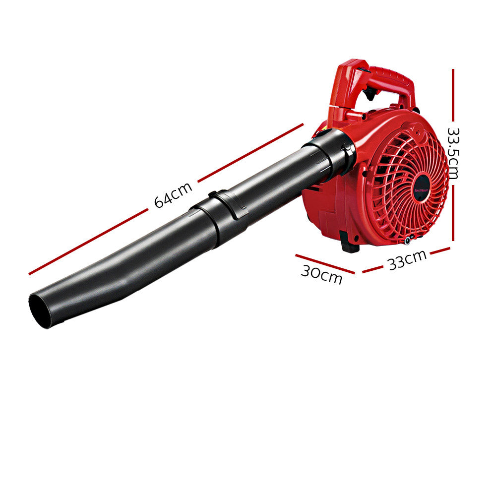 Giantz 36CC Petrol Leaf Blower Vacuum Handheld Commercial Outdoor Tool