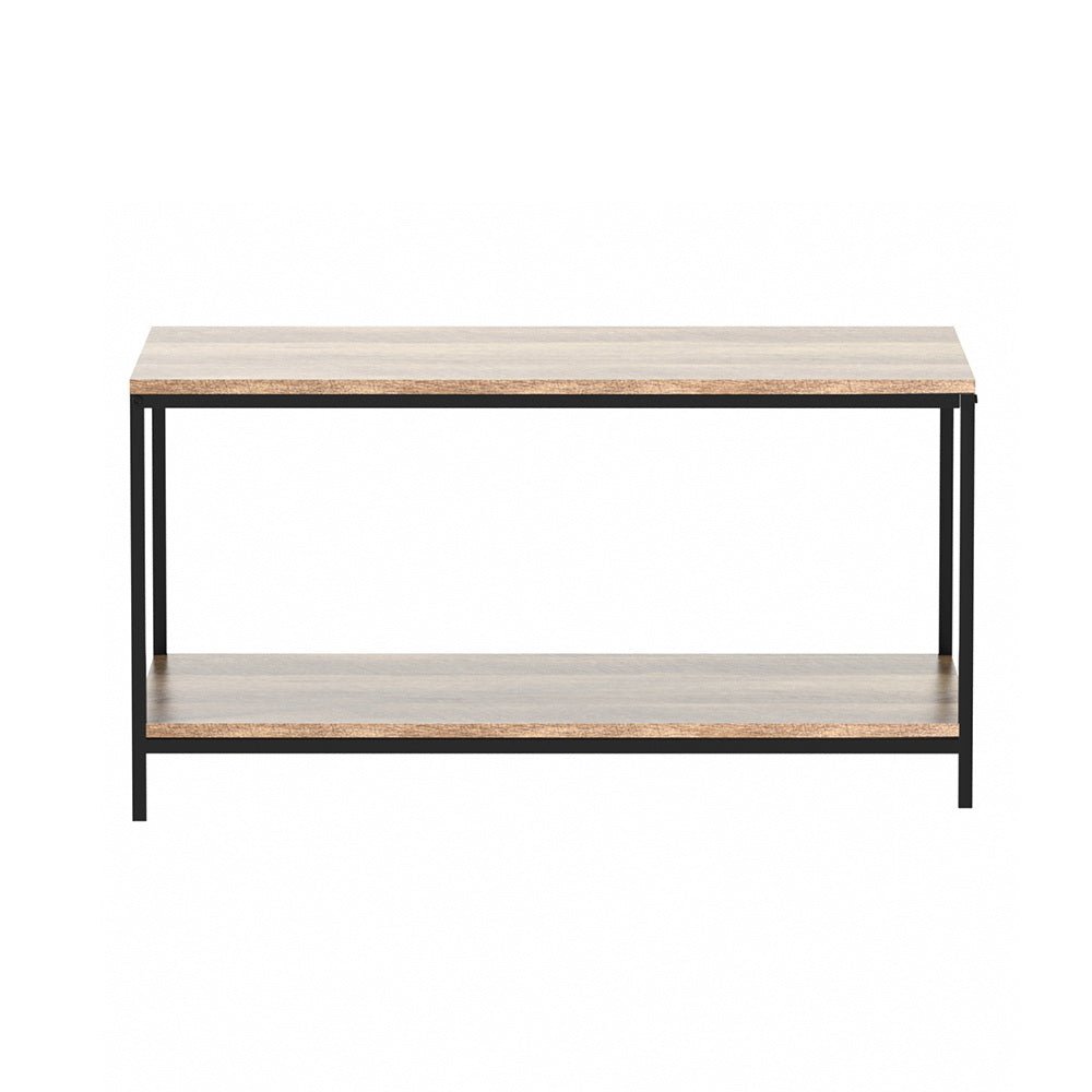 Olin Rectangular Coffee Table 93CM Walnut Industrial Style