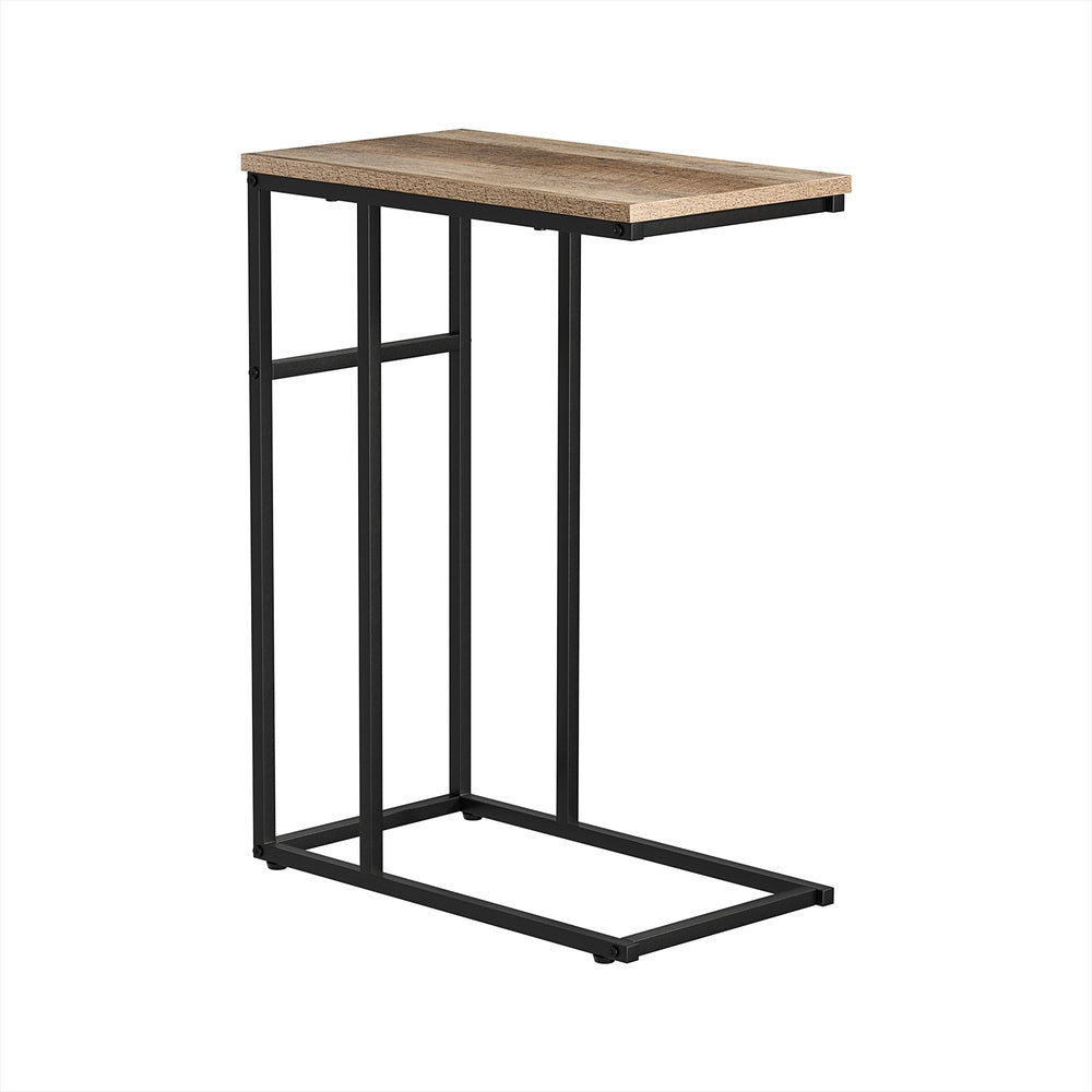 Anika Walnut Coffee Table Side Table Industrial Style