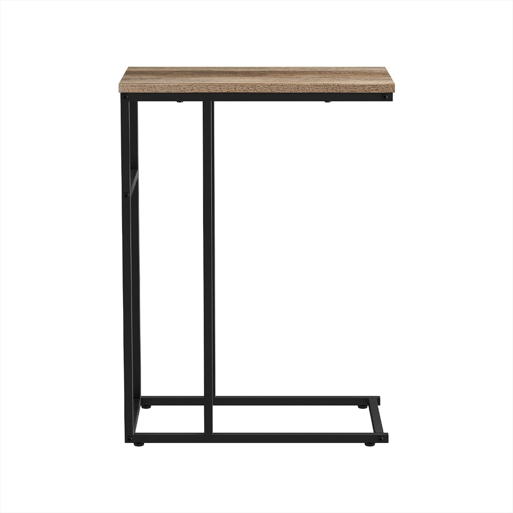 Anika Walnut Coffee Table Side Table Industrial Style