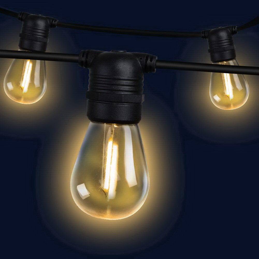 50m LED Festoon String Lights Outdoor Garden Decoration