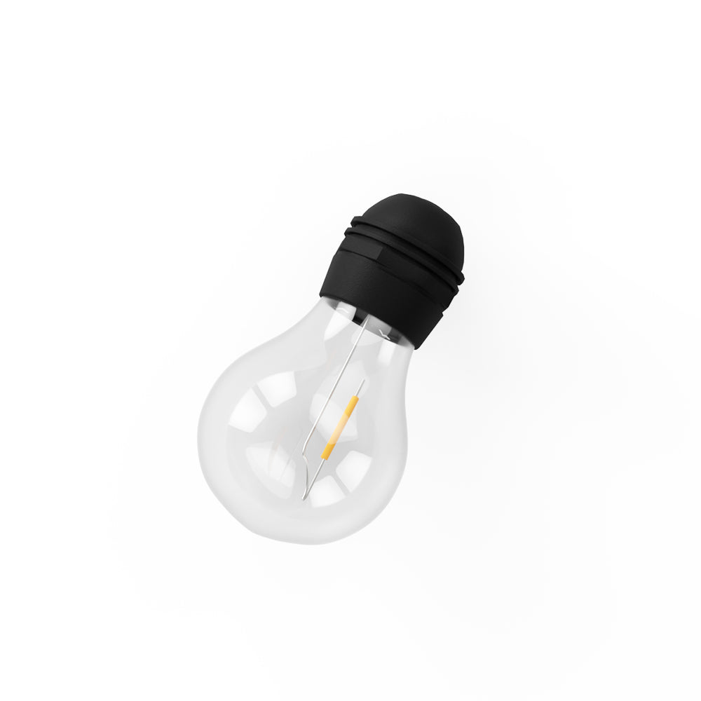 Solar 17m Festoon String Lights Outdoor LED Warm White