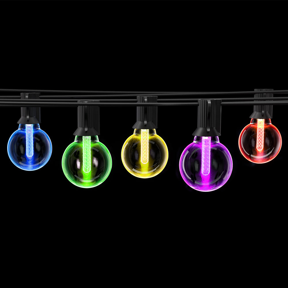 Gardeon 9m RGB LED Festoon String Lights Waterproof WiFi APP Control