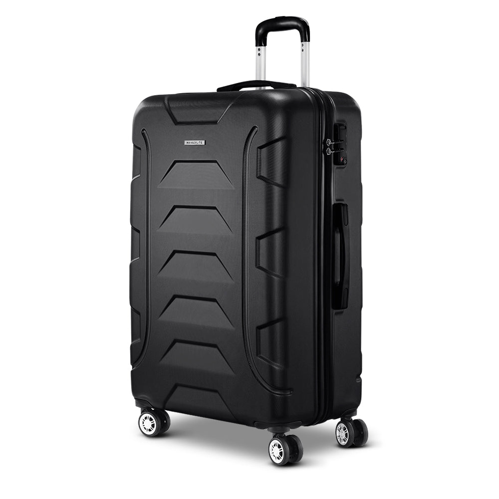 Wanderlite 28" Hard Shell Spinner Suitcase TSA Lock Black