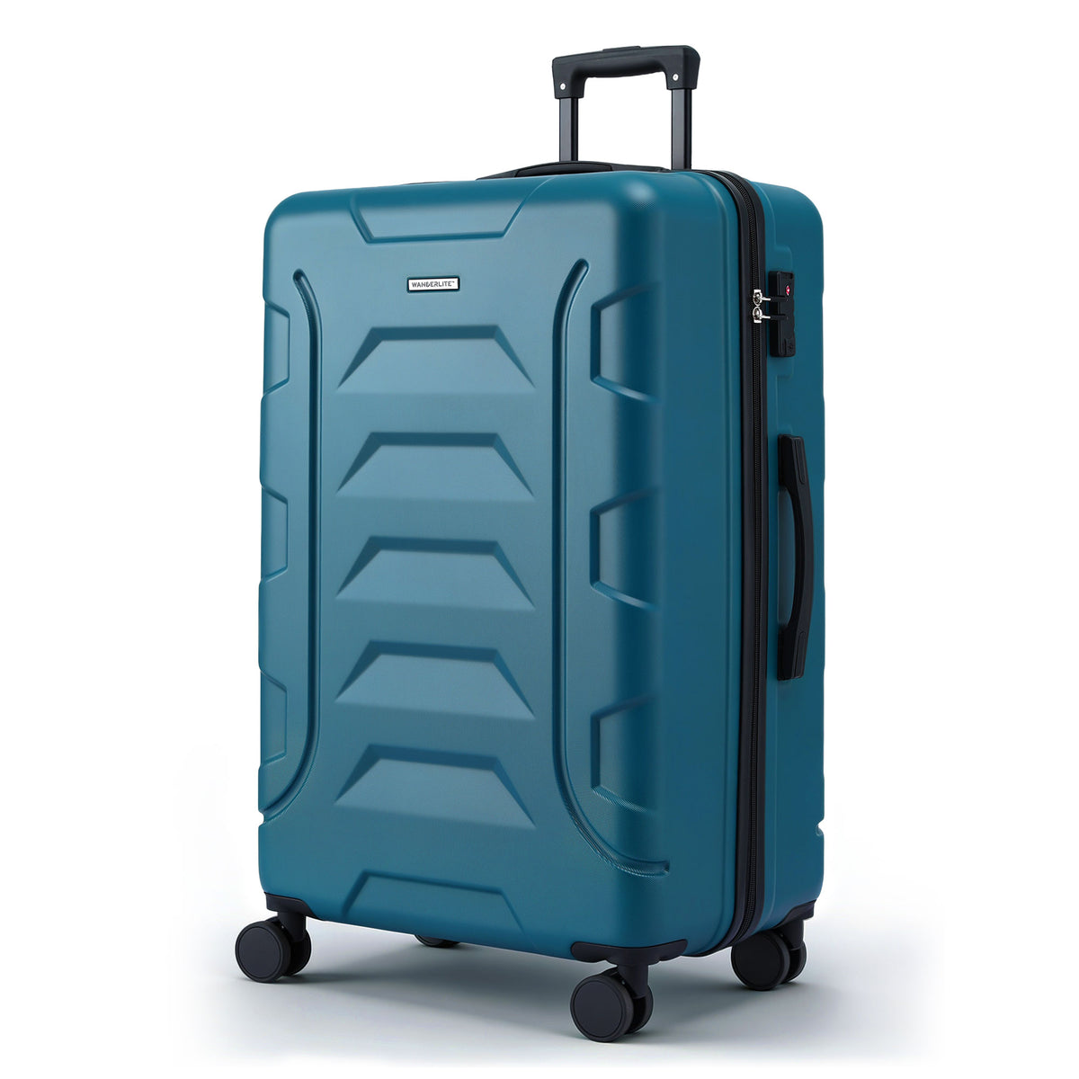 Wanderlite 28" Lightweight Hard Shell Luggage Suitcase Trolley Teal